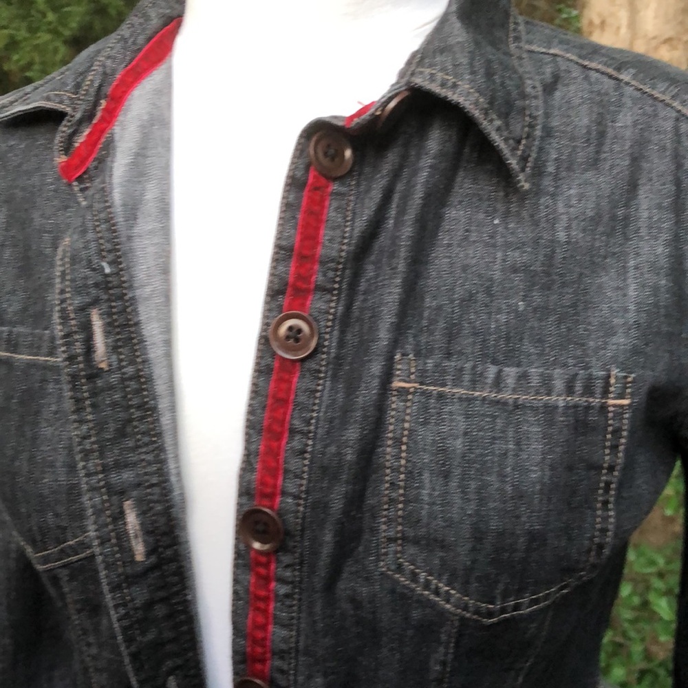 Boden Black Denim L/S shirt dress sz 6US/10UK and sz 8US/12UK - Picture 16 of 17